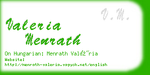 valeria menrath business card